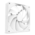 NZXT F140Q | Ventilateur Silencieux de 140 mm pour boîtier de PC | Entrée ou Sortie | Structure biseautée pour Un air concentré | Paliers hydrodynamiques | Bruit Faible | Commande MLI | Blanc