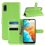 Huawei Y6 Pro 2019      Pu Wallet Case    [Green]