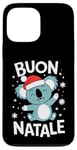 Coque pour iPhone 13 Pro Max Buon Natale Koala Noël Italie Père Noël