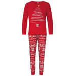 Julklapp Familj Matchande Pyjamas Set Sovkläder Outfit Pappa Mamma Barn Tryck Julgåvor Familj PJs Matchande Set Lounge Byxor Topp 2st