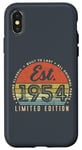 iPhone X/XS Est 1954 Vintage Edition Classic Born in 1954 Retro Birthday Case