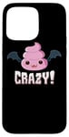 Coque pour iPhone 15 Pro Max Batshit Crazy Vampire Bat Poo Emoticon Halloween Costume