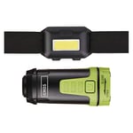 EMOS Mini lanterne de camping + lampe frontale LED, tête de tête et kit d'éclairage de camping pour enfants, noir/vert