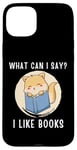 Coque pour iPhone 15 Plus Mignon chat kawaii chaton What Can I Say I Like Books