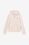 Juicy Couture - Huvtröja Diamante Zip Through Hoodie - Beige