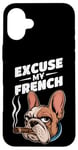 Coque pour iPhone 16 Plus Bulldog français Excuse My Frenchie Vintage Bulldog Lover