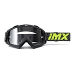 IMX RACING MUD Lunettes de protection pour moto | Lentille transparente | Lentille anti-buée et anti-rayures | Bande avec impression silicone | Trois couches de mousse | Une lentille incluse |