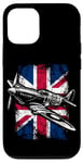 Coque pour iPhone 12/12 Pro Spitfire Historic World War II British Fighter Avion Apparel