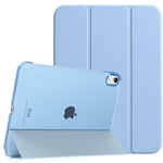 TiMOVO Coque Compatible avec iPad 10ème Génération 10,9 pouces 2022 Étui,iPad 10 Coque, Légère&Mince Coque Arrière Translucide en PC,Housse Coque Trifold avec Réveil/Sommeil Auto, Bleu Ciel Ensoleillé