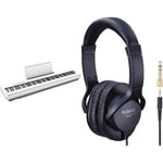 Roland Fp-30X Digital Piano with Built-In Powerful Amplifier And Stereo Speakers. & RH-5 Monitor Headphones for Everyday Music Making And Audio Playback,Black