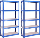 G-Rack 150cm Shelving Unit - Heavy Duty Boltless Metal Steel Storage, Adjustable