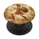 Arès Grec Guerrier God Mythologie de la Grèce antique PopSockets PopGrip Adhésif