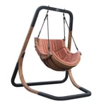 AXI Capri Chaise suspendue sur pied en bois | Fauteuil / Siège suspendu suspendu avec support pour le jardin