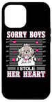 Coque pour iPhone 12 Pro Max Shih Tzu Dog Valentines Day I Stole Her Heart Valentine