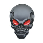 Skull Skeleton Head Skull 3D Metal Car Body Sticker Auto Rear E