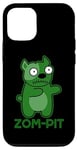 Coque pour iPhone 12/12 Pro Zom Pit Funny Zombie Pitbull Jeu de mots