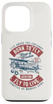 iPhone 13 Pro Wings of Freedom Retro Vintage Aviation Airplane Design Case