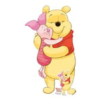 Star Cutouts SC4421 Winnie The Pooh Piglet Hug Cardboard Cut Out Height 94cm