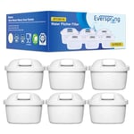 everspring Water Filter Replacement for Brita Maxtra+, Brita Maxtra plus, Brita Maxtra, Mavea, Anna Duomax by GOLDEN ICEPURE (6 Pack)