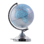 Out of the Blue 31CM Illuminating World Globe 4 Way Touch LAMP