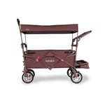 Fuxtec - Chariot de jardin pliable Smart Cruiser - transport charge 75 kg - Marron