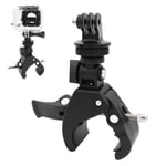 Reusable Handlebar Clamp Roll Bar Mount+tripod Adapter For Gopro