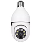 Caméra de sécurité sans fil WiFi ampoule caméra de sécurité 1080p WiFi Smart 360 caméra de Surveillance pour intérieur et extérieur