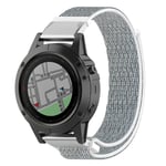 Garmin Fenix 5X / Plus 3 HR 26mm ranneke - Hopea Hopea/Harmaa