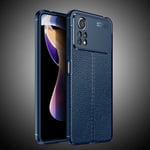 Xiaomi Poco X4 Pro 5G Leather Texture Case Navy