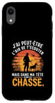 Coque pour iPhone XR Cadeau idée Drôle Chasseur Homme Chasseur Humour Chasse