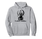 Girls love 3-wick candles black flame candle fant Groovy Pullover Hoodie