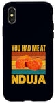 iPhone X/XS You Had Me At Nduja Sausage Funny Retro Italian Food Lover Case