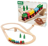 BRIO Classic Wooden Railway Train Set for Kids Age 3 Years Up - 65th Anniversary Special Limited Edition - Retro Toddler Toys