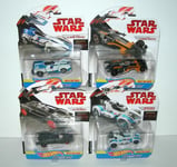 Hot Wheels Star Wars Carships X 4 Inc. Poe's X-Wing, A-Wing, Kylo Ren - NIS