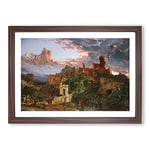 Big Box Art The Spirit of War by Jasper Francis Cropsey Framed Wall Art Picture Print Ready to Hang, Walnut A2 (62 x 45 cm)