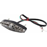 Crea - Feux Arrières de Frein de Moto Universelle Phare Arrière led moto 12V 15 led Arrêt de Frein Feux de Frein Arrière de Moto Feux de Stop(Smoke)