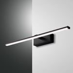 Fabas Luce LED-seinävalaisin Nala, musta, leveys 50 cm