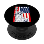 Cool New York Statue of Liberty, This is My New York City PopSockets PopGrip Interchangeable