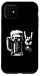 Coque pour iPhone 11 Mug à bière Rock 'n Roll - Vintage Beer Lover