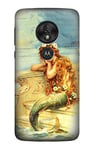 Little Mermaid Painting Case Cover For Motorola Moto G7 Power