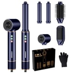 Air Styler 5 en 1 Hair Styler Set avec 110000 TR/MIN 20m/s Seche Cheveux, Brosse Soufflante, Brosse Chauffante Brushing, Air Fer A Boucler, Airstyler pour Sécher, Boucler, Lisser, Donner du Volume