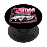 Love JDM Race Girl Racer Car Sakura Rose Cerisier Fleur PopSockets PopGrip Adhésif