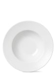 Lyngby Porcelæn Rhombe Soup Plate Vit