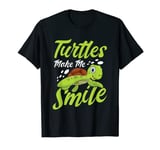 Turtles Make Me Smile Gift Sea Turtle T-Shirt