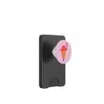 Glace Gaufrier Boule de glace Flamant rose PopSockets PopWallet pour MagSafe