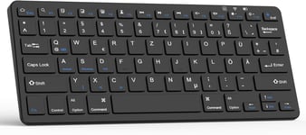 Clavier Bluetooth QWERTZ sans fil pour iPad 10 génération/iPad Pro/iPad Air/iPad Mini/iPad 10,2""/iPad 9,7""/Samsung Tablet/Android et Windows(Q816)