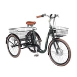 Evobike Kolmipyöräinen sähköpyörä EvoBike Elegant 250W 2021/2022 - Oliivinvihreä