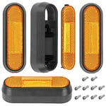 aibiku Housse latérale pour Scooter Xiaomi M365, Pro, 1S, Essential, Pro2, Mi3, pour Segway Ninebot Max G30 Series, Noir/Orange