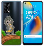 Coque Gel Transparent pour Oppo A74 4G Design Mono Dessins