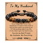 D Dongjiangjin Gift Husband Fathers Day Gift, Husband Birthday Gifts from Wife, Anniversary Christmas Valentines Day Father's Day Gifts for Him Husband Mens Bracelets